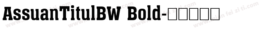 AssuanTitulBW Bold字体转换